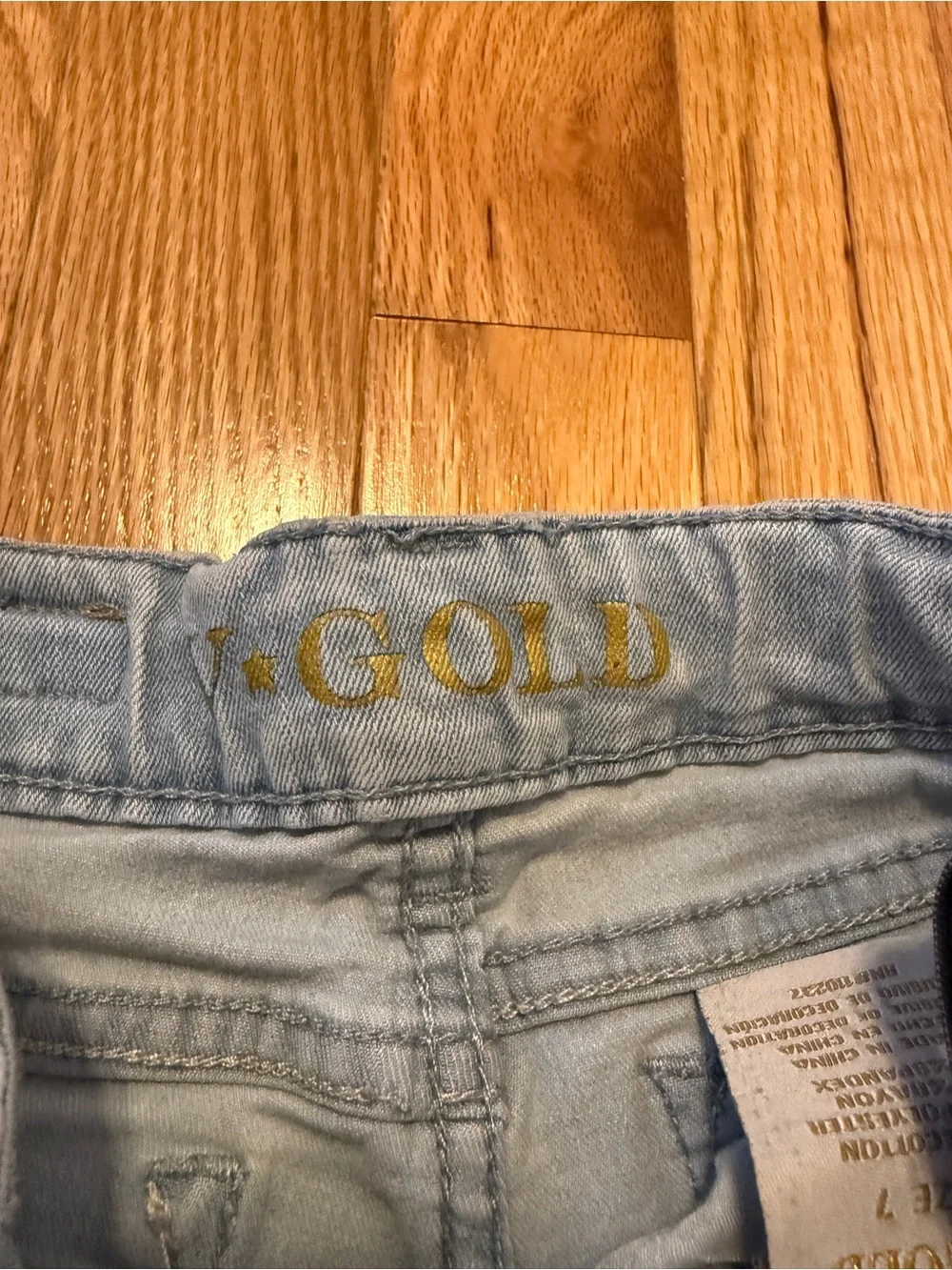 Girls' Distressed Skinny Jeans - Blue & Light Wash